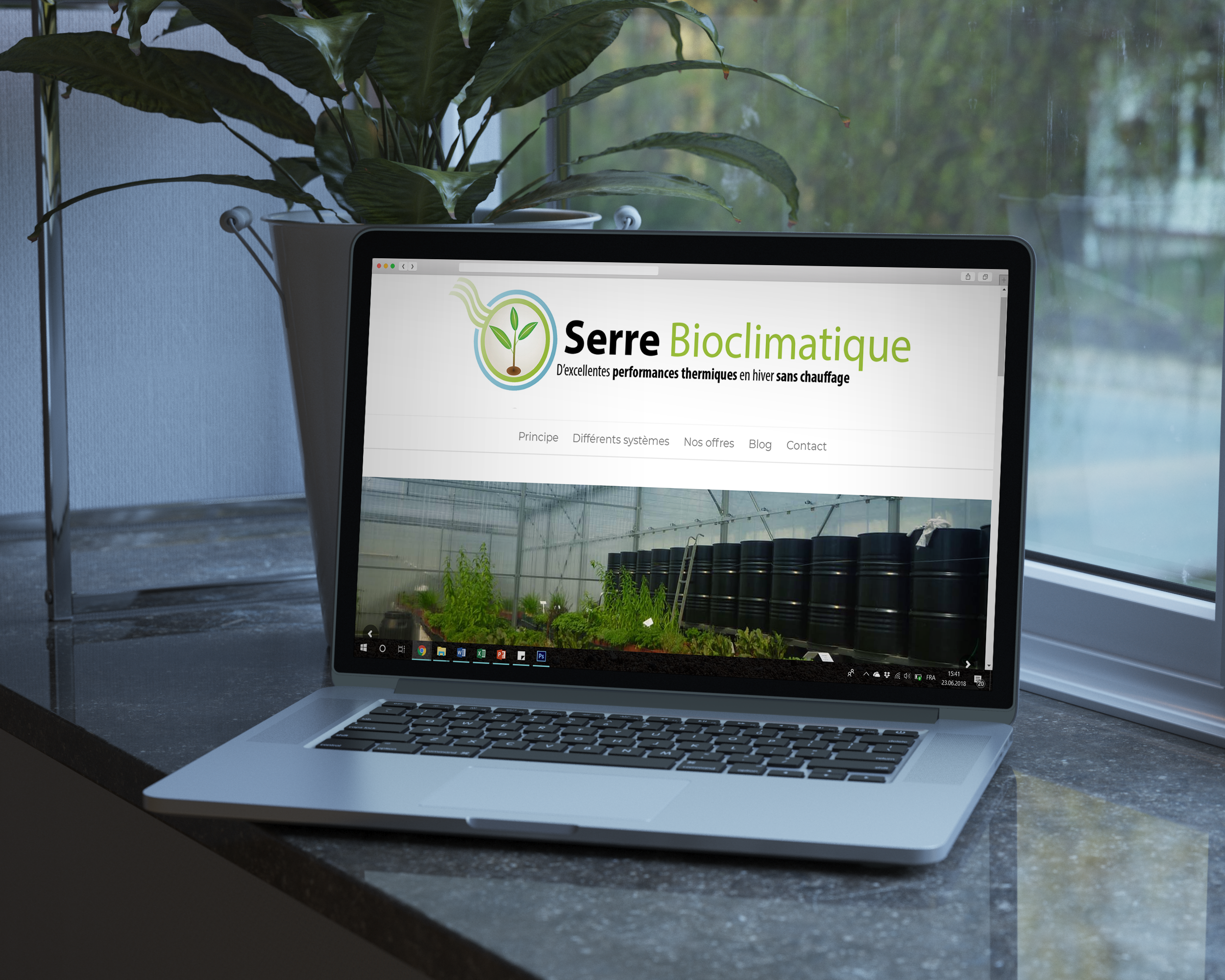 Site vitrine wordpress : serres bioclimatiques